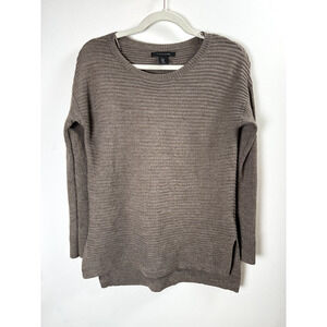 Tahari Merino Wool Blend Quiet Luxury Designer Old Money Minimalist Sweater S